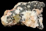 Cerussite Crystals with Bladed Barite on Galena - Morocco #82353-1